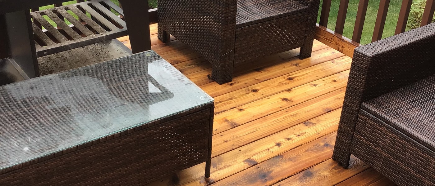 deck cleaning Orland Park after party